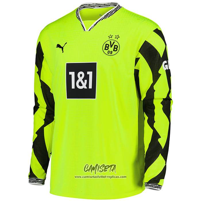 Camiseta Borussia Dortmund Special 2024-2025 Manga Larga Amarillo